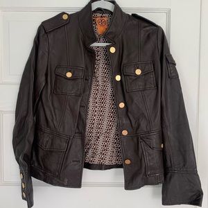 Tory Bitch brown leather jacket